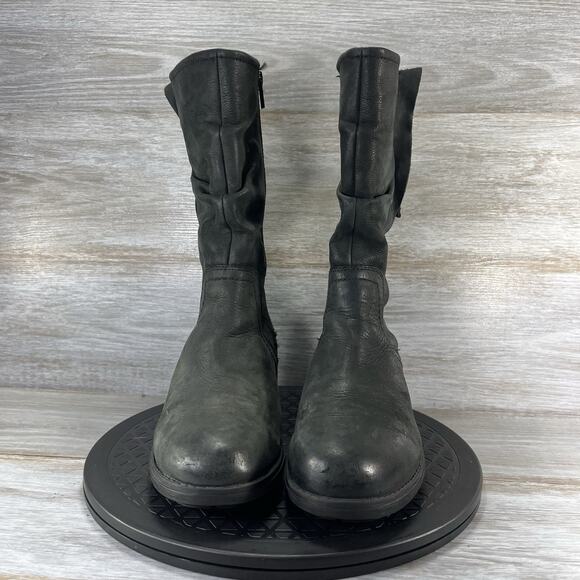 Clarks Women’s Mansi Black Leather Juniper Moto Riding Boots Size 8.5 - Picture 2 of 10